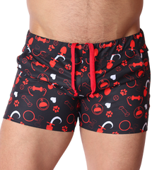 Dog Red Shorts by Gigo Underwear