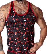Dog Red Tank by Gigo Underwear
