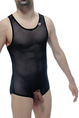 Body jockstrap en filet noir