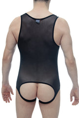 Body jockstrap en filet noir