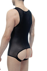 Body jockstrap en filet noir