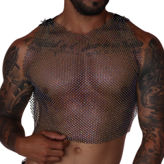 Diamond Black Crop Top by Gigo Underwear
