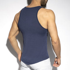 ES Collection Flame Tank Top - Navy
