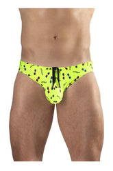 Slip de bain ErgoWear EW1765 X4D SW, couleur jaune vif