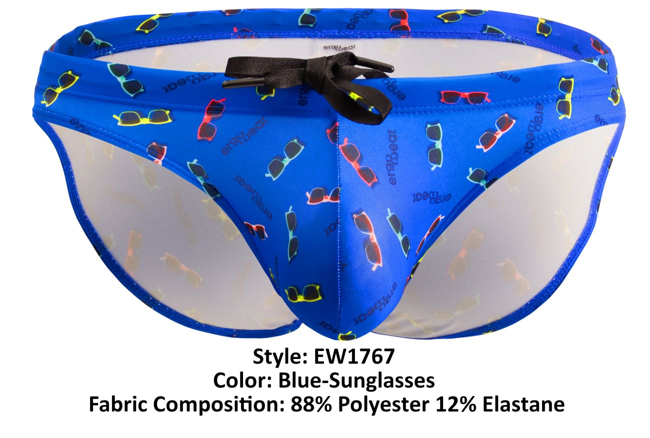 Slip de bain ErgoWear EW1767 X4D SW, couleur bleu - Lunettes de soleil Slip de bain ErgoWear EW1767 X4D SW, couleur bleu - Lunettes de soleil