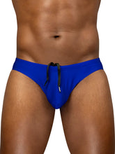 Vibrant royal blue ergoWear ew1835 x4d sw swim bikini with black drawstring ties in skydiver color