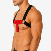 Flux Red Harness front view by Gigo Underwear