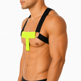 Flux Yellow Harness front view by Gigo Underwear