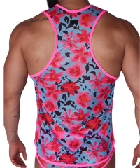 Garden Fuchsia Tank back view by Gigo Underwear