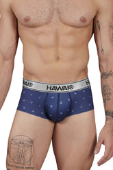 HAWAI 42480 Bedruckter Mikrofaser-Slip, Farbe Blau