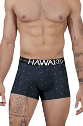 Boxer en microfibre imprimé HAWAI 42520, couleur bleu foncé