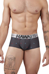 HAWAI 42530 Bedruckte Mikrofaser-Slips Farbe Grau