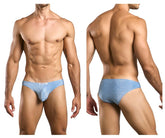 JUSTIN+SIMON XSJ01 Klassischer Bikini Farbe Lurex Blau