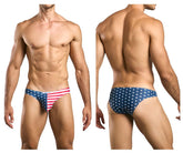 Bikini classique JUSTIN+SIMON XSJ01, couleur drapeau américain