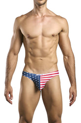 Bikini classique JUSTIN+SIMON XSJ01, couleur drapeau américain