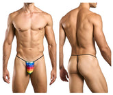 JUSTIN+SIMON XSJ02 Klassischer G-String mit Pride-Flagge