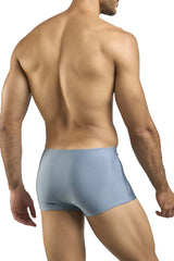 Justin Simon XSJ08 classic boxer briefs in metal green with a smooth fabric finish and form-fitting design
