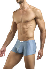 Light blue justin simon xsj08 classic men’s boxer briefs with smooth stretchy fabric and subtle seam detail