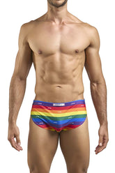 JUSTIN+SIMON XSJ09 Running Shorts Color Pride Flag
