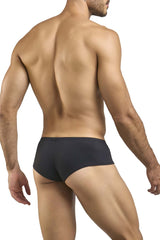 Justin Simon XSJ13 cheeky bulge boxer in peach black with smooth form-fitting design ideal for everyday wear