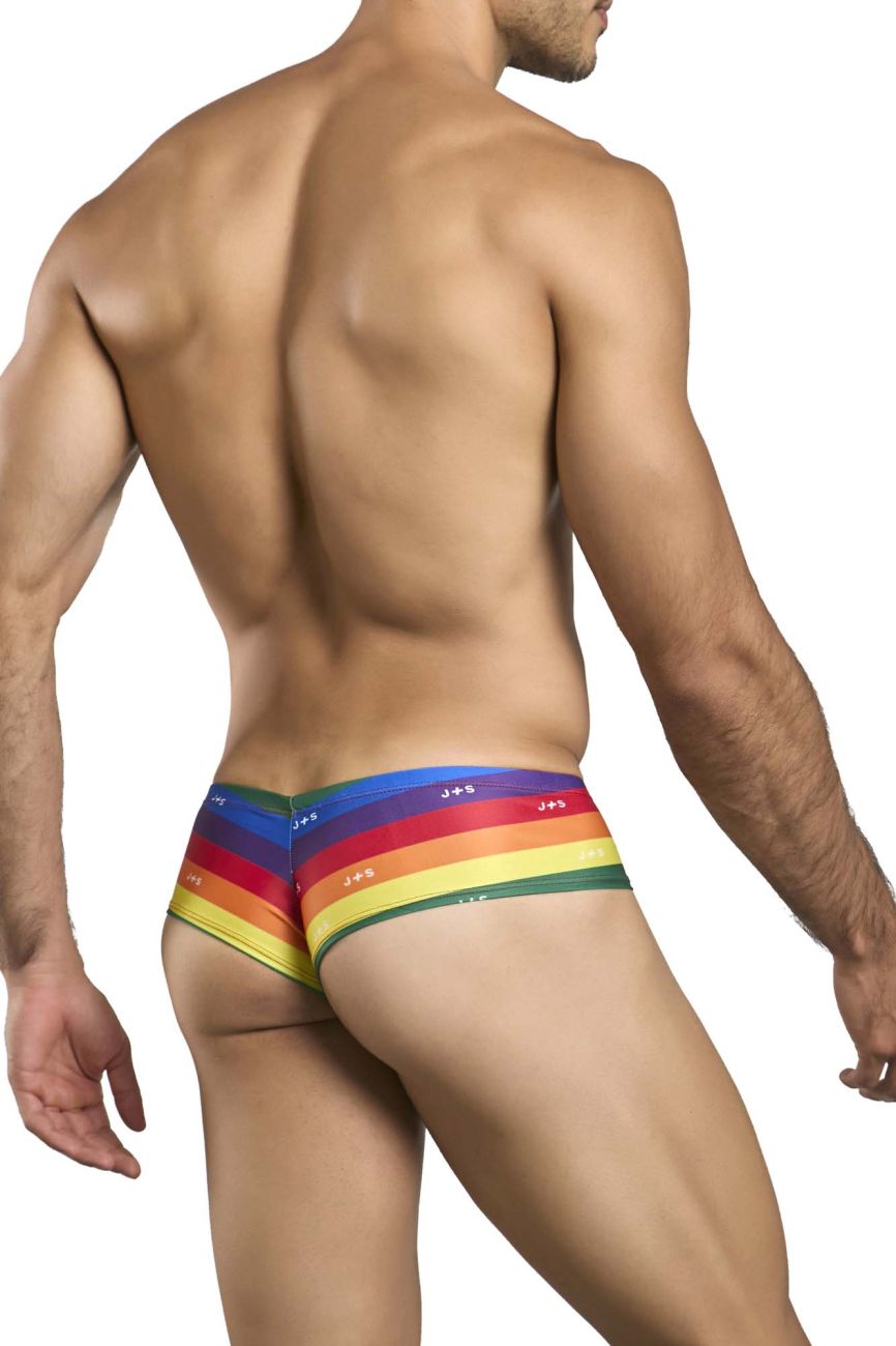 Slip de joue JUSTIN+SIMON XSJ22, drapeau de la fierté colorée Slip de joue JUSTIN+SIMON XSJ22, drapeau de la fierté colorée