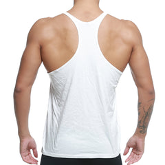 MetroMaleWear MetroMuscleWear GYM TANK TOP WHITE M1027-00