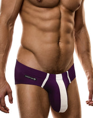 Big Boy Pouch Modal Slip Lila und Weiß