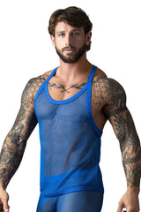 Male Power 110-11C Fishnet 2 Tank Top Farbe Royal