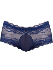 Male Power 127-280 Sassy Lace Mini Short Transparenter Beutel Farbe Navy