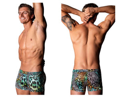 Short court Male Power 143-295 Go Wild Uplift, couleur multi-animaux