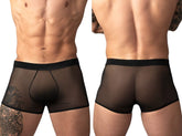 Male Power 145-307 Boxer court en résille 2 Coloris noir