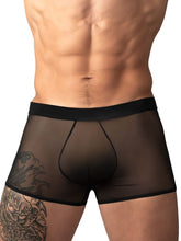 Male Power 145-307 Boxer court en résille 2 Coloris noir