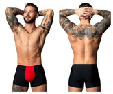Male Power 154-300 Hot Mesh Pouch Short Farbe Schwarz-Rot