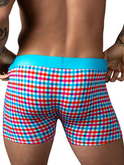 Male Power 160-306 So Comfy Gingham Boxer Brief im Vichy-Karo-Print Farbe Vichy-Karo-Print