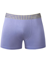Male Power 161-306 So Comfy Gingham Boxer Brief in Lila Farbe Lila
