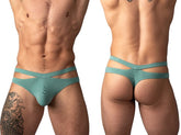 Male Power 237-308 String Tanga Écologique Découpé Couleur Vert