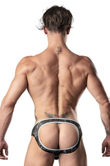 Mini Moonshine en maille marbrée Male Power 304-290 Couleur Noir