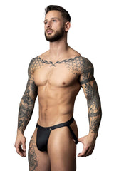 Jockstrap à clipser Male Power 346-298 Oh Snap, couleur noir
