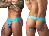 Male Power 349-306 Jock à carreaux très confortable en Gingham Imprimé Couleur Gingham Imprimé