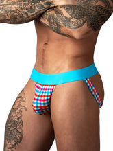 Male Power 349-306 Jock à carreaux très confortable en Gingham Imprimé Couleur Gingham Imprimé