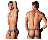 Jockstrap sport mâle Power 392-295 Go Wild, couleur multi-animaux