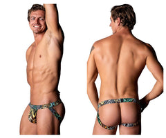 Jockstrap sport mâle Power 392-295 Go Wild, couleur multi-animaux