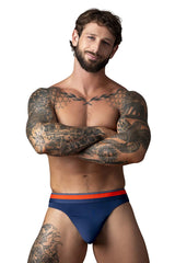 Male Power 412-299 Soo Cumfy Tangas, Farbe Marineblau