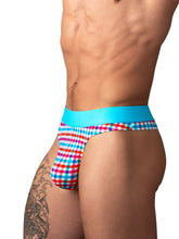 Male Power 412-306 String Gingham Tellement Confortable coloris imprimé vichy