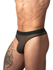 Male Power 442-307 String en maille 2 Bong Thong coloris noir