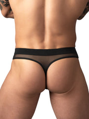 Male Power 442-307 String en maille 2 Bong Thong coloris noir