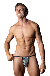 String ajustable imprimé couleur Go Wild Male Power 451-295