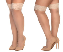Mi-cuisses en maille Mapale 1101 couleur nude