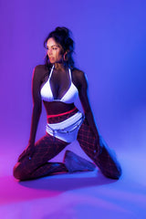 Collants filet de clôture Mapale 1106, couleur rose fluo