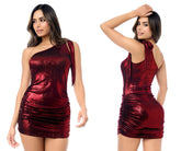 Mapale 40017 Dress Color Shimmery Red